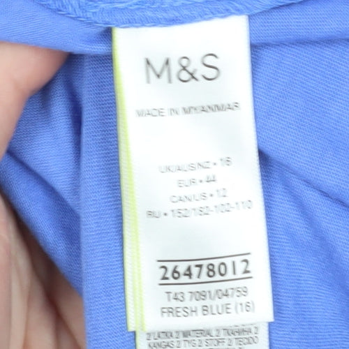 Marks and Spencer Blue Blouse for Women - Size 16
