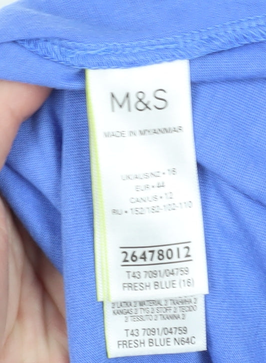Marks and Spencer Blue Blouse for Women - Size 16