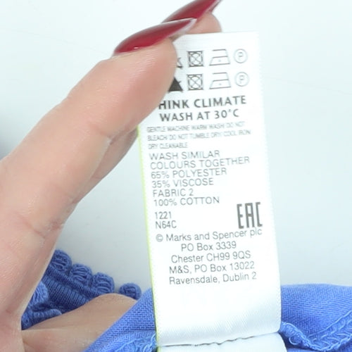 Marks and Spencer Blue Blouse for Women - Size 16