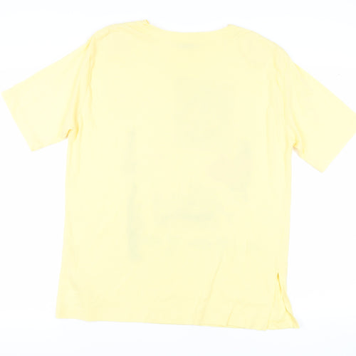 Poppy Unisex Yellow Dolphin T-Shirt M - Casual Summer Wear