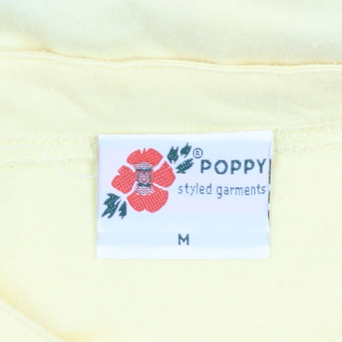 Poppy Unisex Yellow Dolphin T-Shirt M - Casual Summer Wear
