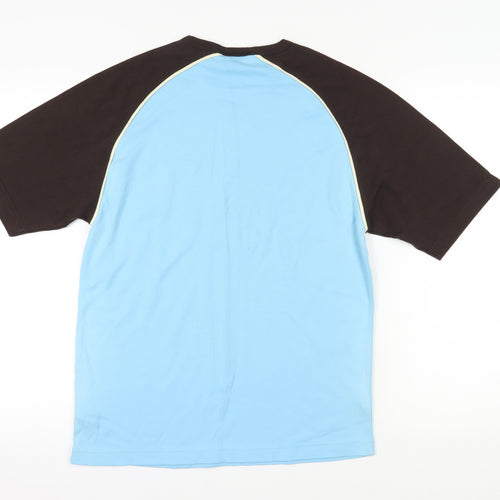 Next Men's Blue Graphic V-Neck T-Shirt, Size S