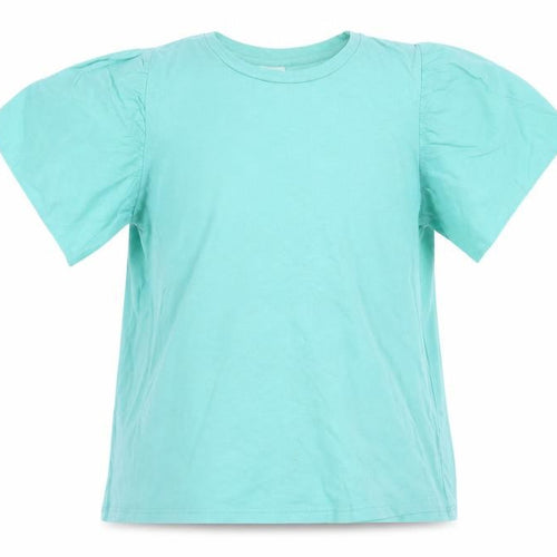 Zara Girls Green T-Shirt, 9 Years, Crew Neck, Short Sleeve