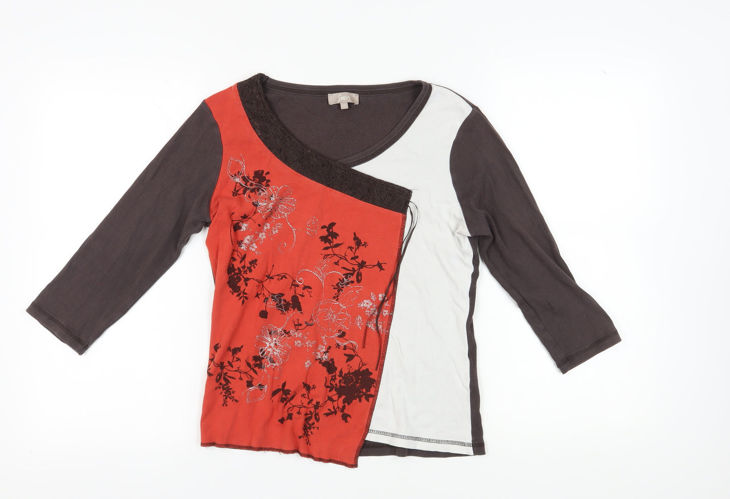 Soon Women's Multicoloured Floral T-Shirt Size 12