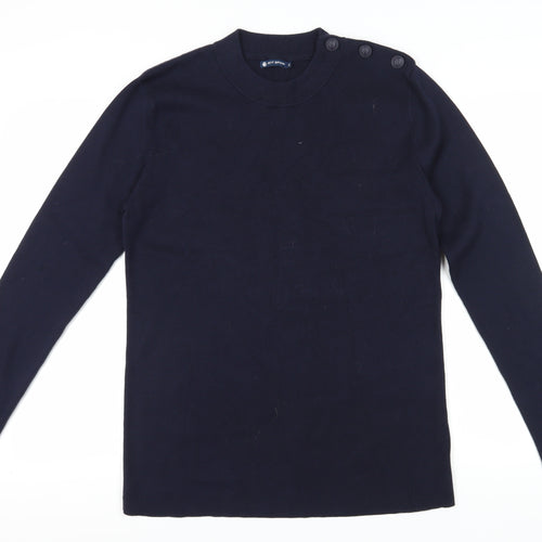 Petit Bateau Unisex Blue XS Cotton Jumper