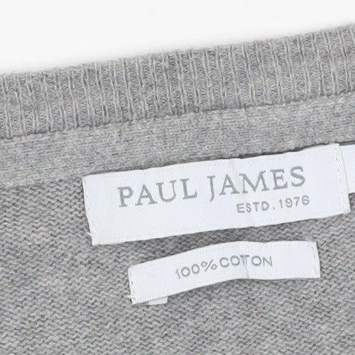 Paul James Women's Grey Pullover Jumper, M, Crew Neck