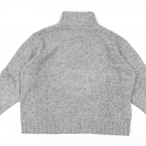 Marks and Spencer Men's Grey XL High Neck Jumper