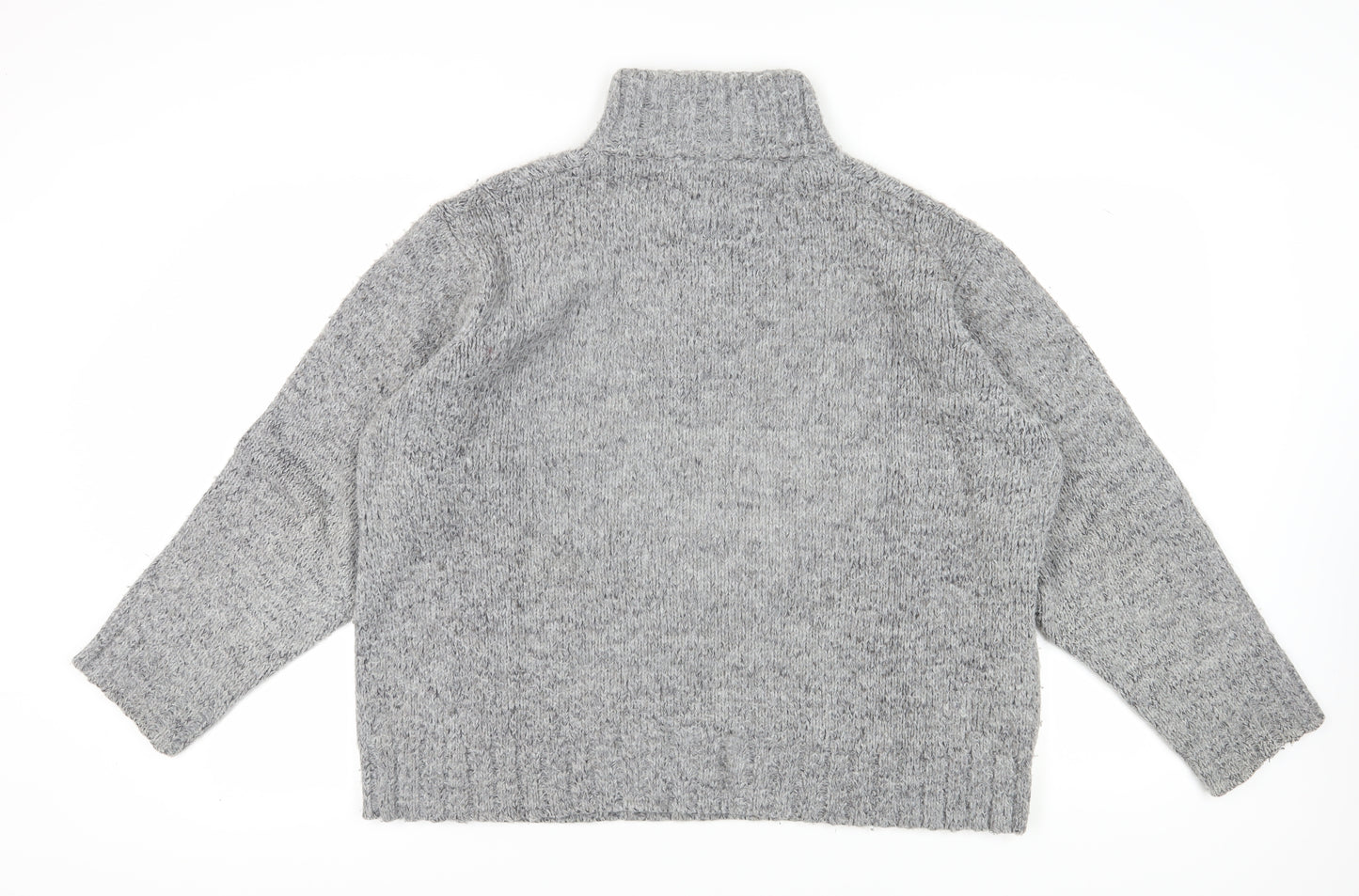 Marks and Spencer Men's Grey XL High Neck Jumper