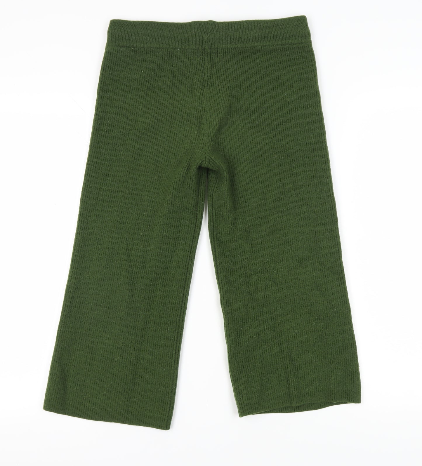 Piglet Women's Green Knit Wide-Leg Trousers S