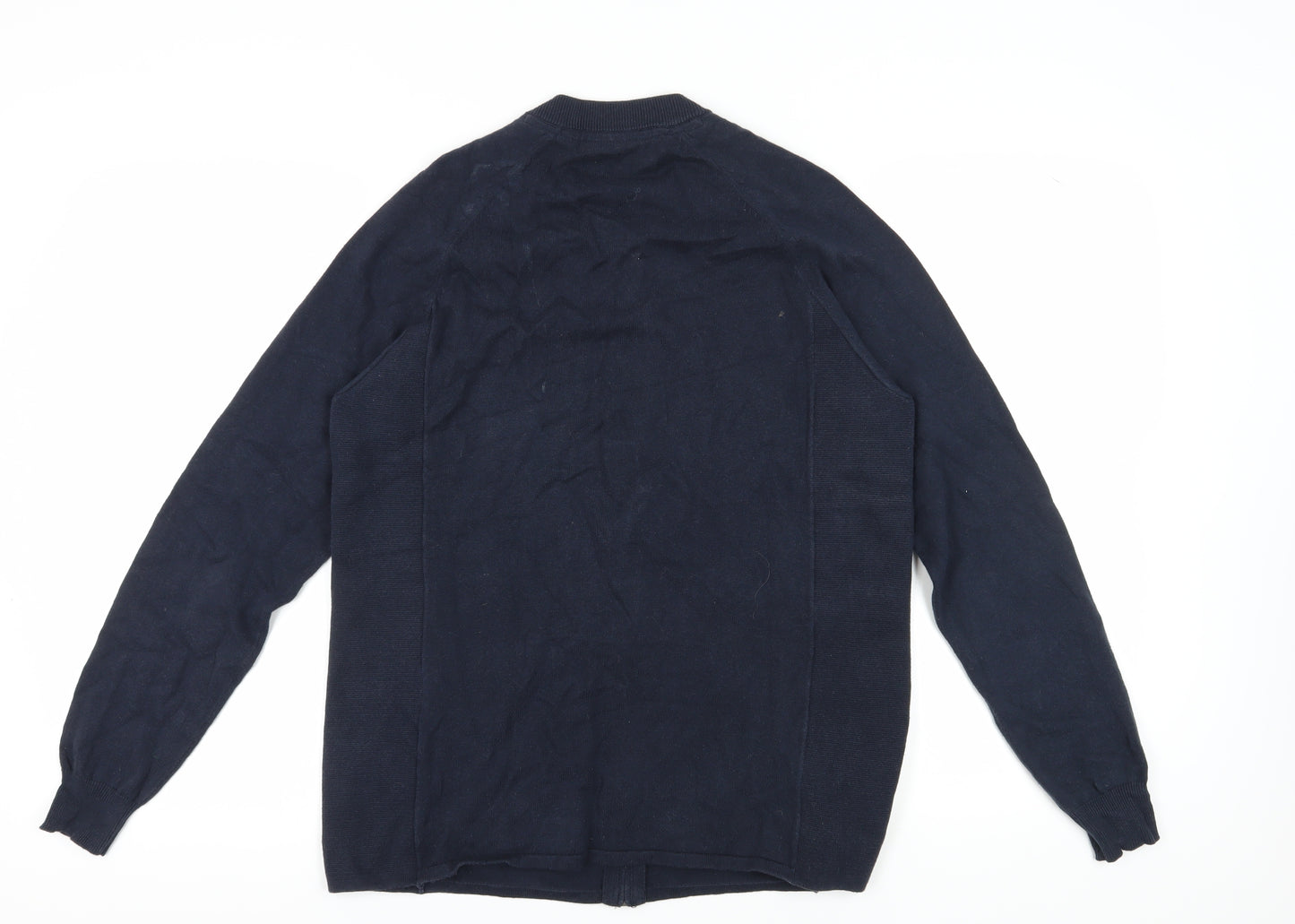 Lyle & Scott Men's Blue Full Zip Jumper M