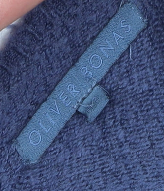 Oliver Bonas Women's Blue High Neck Pullover Jumper, Size 8