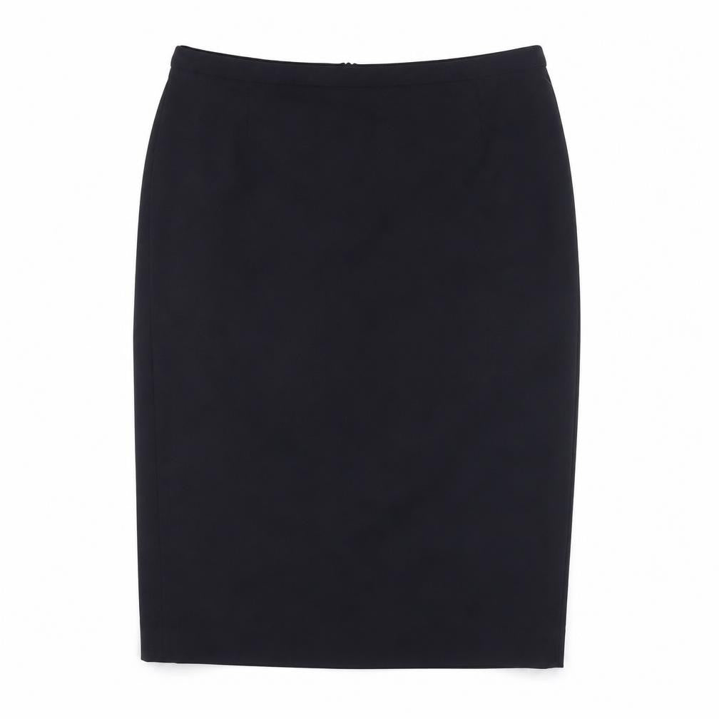 Front view of Daniel Hechter Women's Black Pencil Skirt, size 12