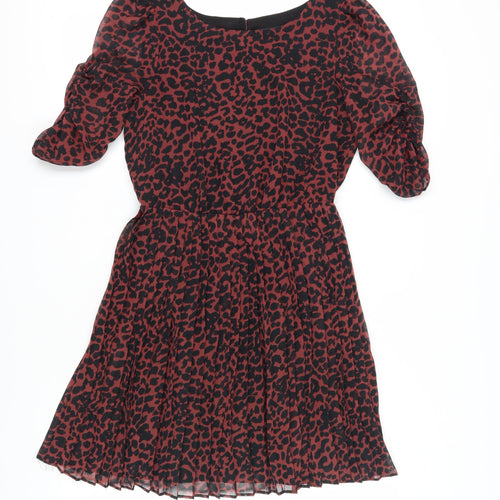 Oasis Women's Animal Print A-Line Dress - Size 10
