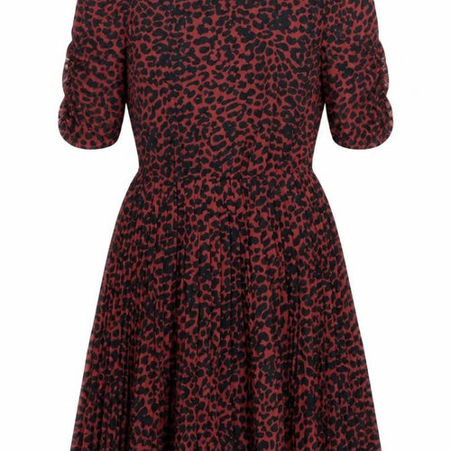 Oasis Women's Animal Print A-Line Dress - Size 10