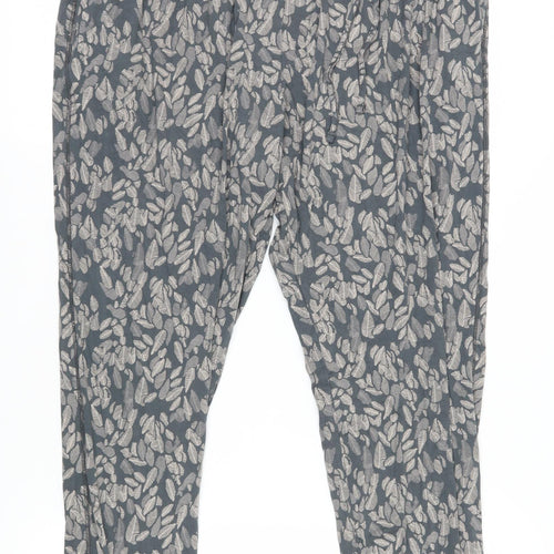 White Stuff Grey Floral Harem Trousers Size 16