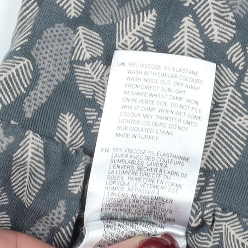 White Stuff Grey Floral Harem Trousers Size 16