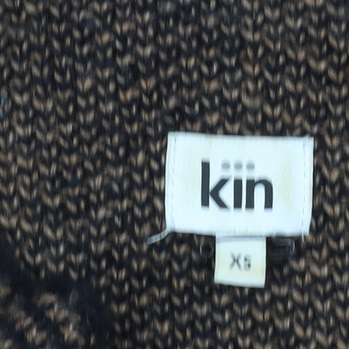 Kin Women's Brown High Neck Pullover Jumper XS