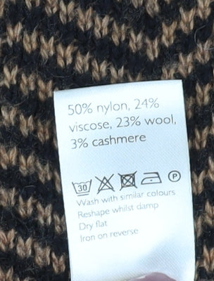 Kin Women's Brown High Neck Pullover Jumper XS