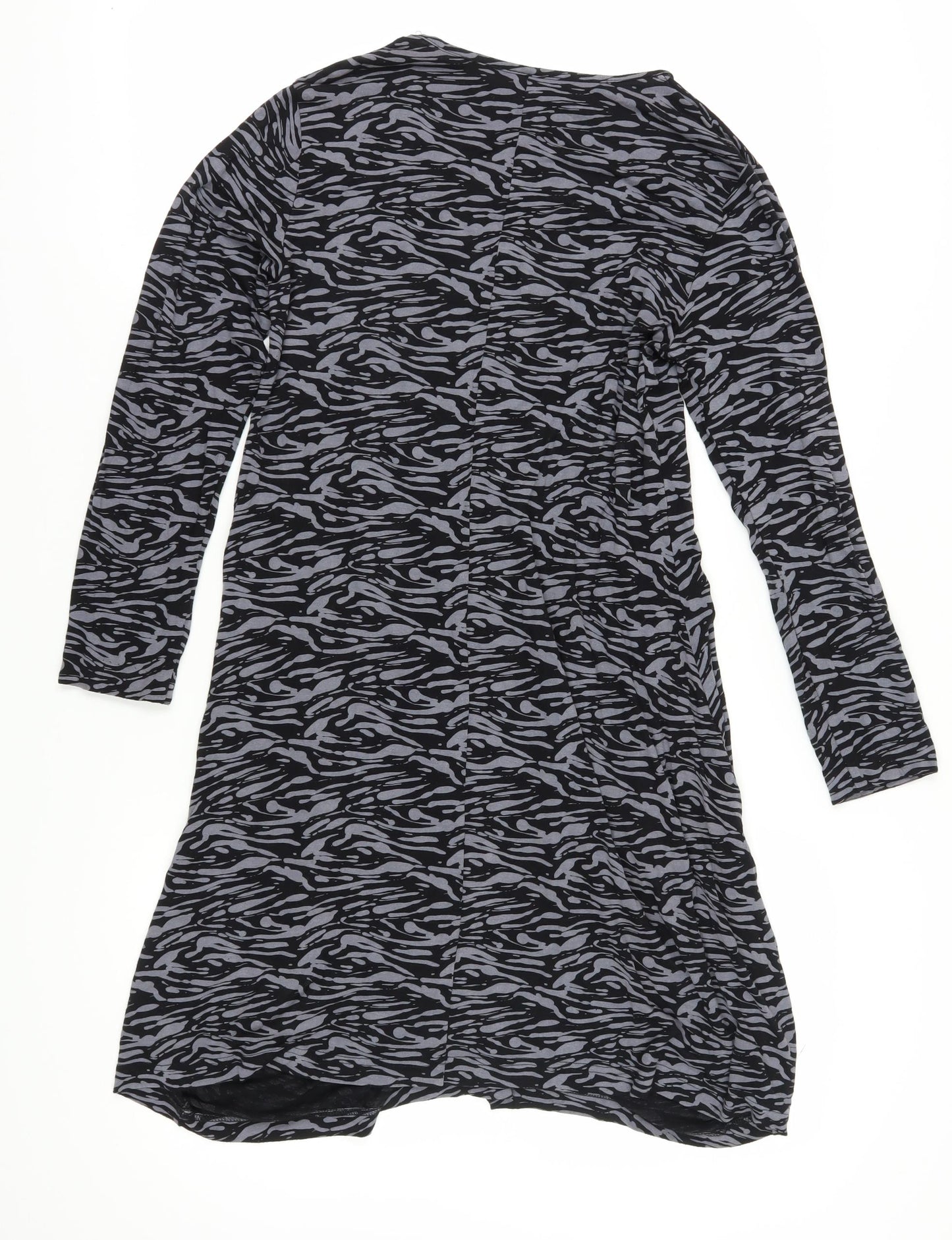 Capri Women's Black XS Trapeze & Swing Animal Print Dress