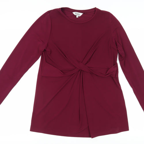 Blooming Marvellous Women's Burgundy Wrap Tunic M
