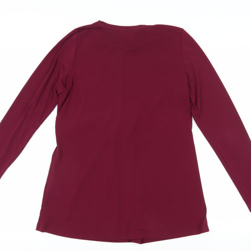 Blooming Marvellous Women's Burgundy Wrap Tunic M
