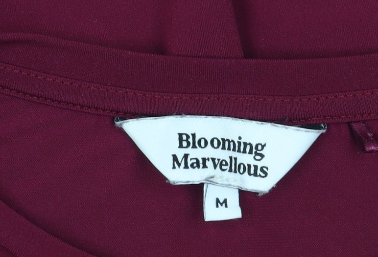 Blooming Marvellous Women's Burgundy Wrap Tunic M