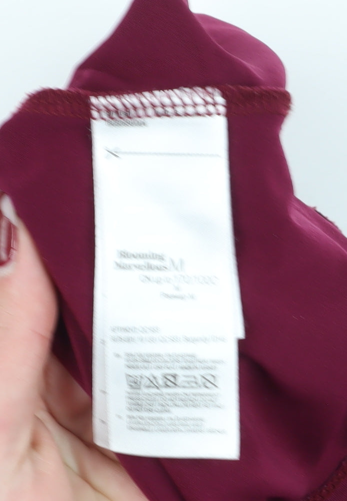 Blooming Marvellous Women's Burgundy Wrap Tunic M