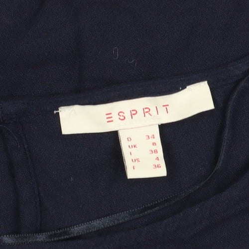 Esprit Women's Blue 3/4 Sleeve Blouse Size 6