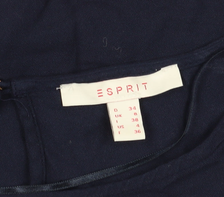 Esprit Women's Blue 3/4 Sleeve Blouse Size 6