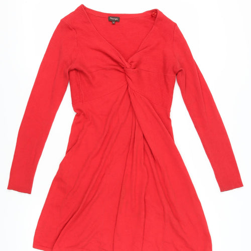 Phase Eight Women's Red A-Line Dress Size 10