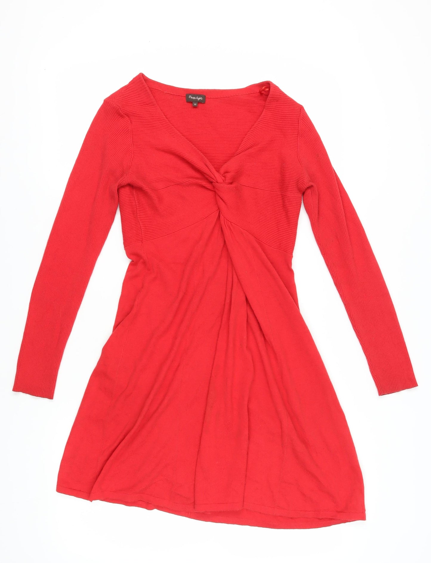 Phase Eight Women's Red A-Line Dress Size 10