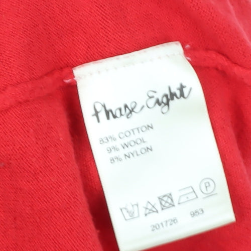 Phase Eight Women's Red A-Line Dress Size 10