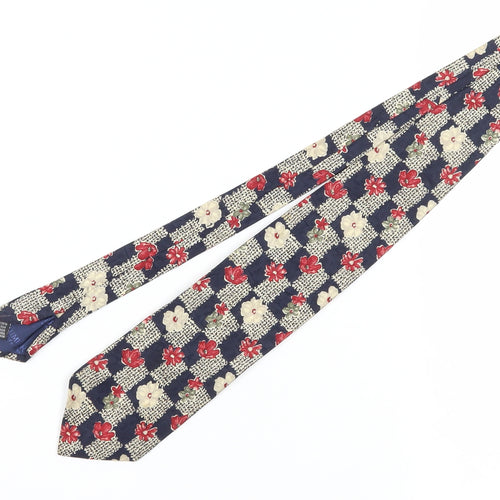 Baumler Men's Floral Silk Tie Multicoloured