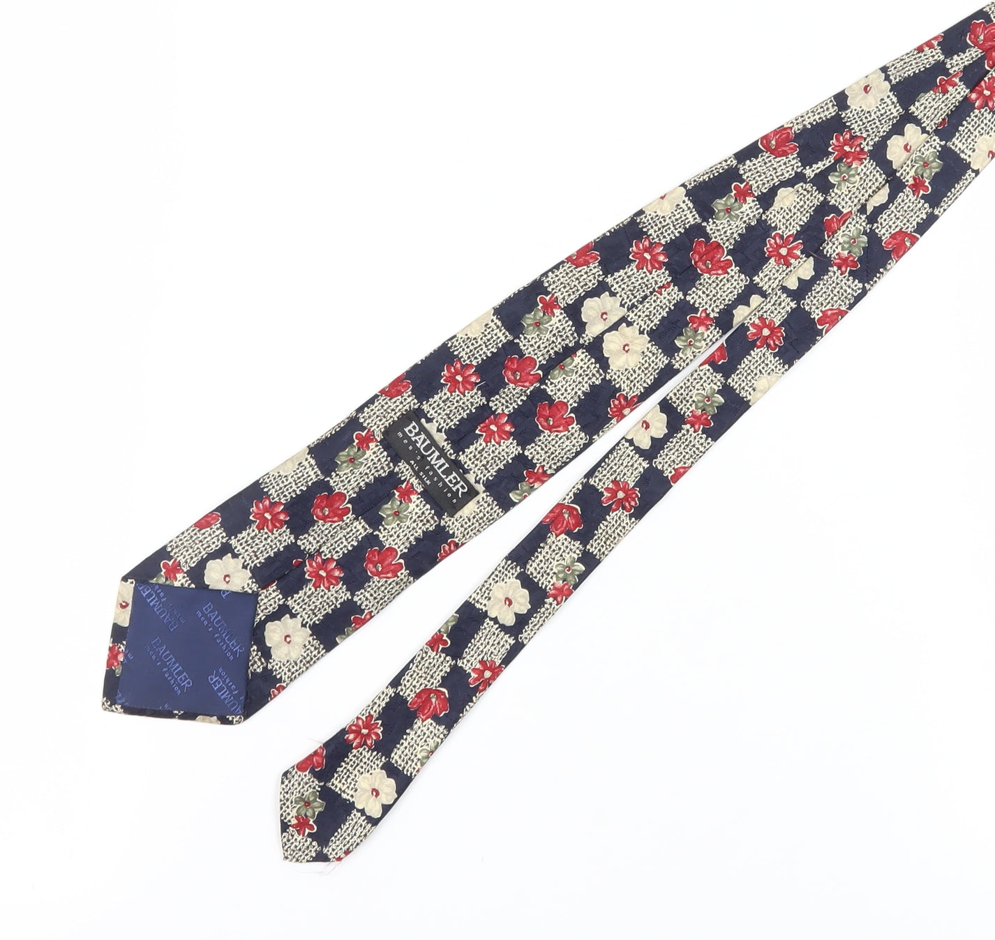 Baumler Men's Floral Silk Tie Multicoloured