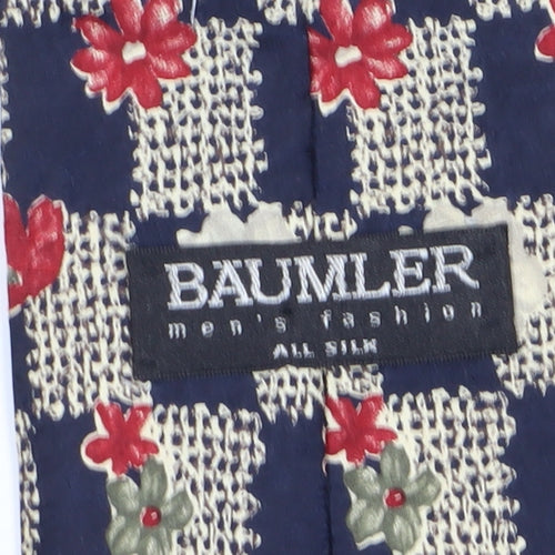 Baumler Men's Floral Silk Tie Multicoloured