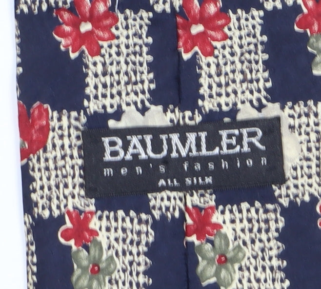 Baumler Men's Floral Silk Tie Multicoloured