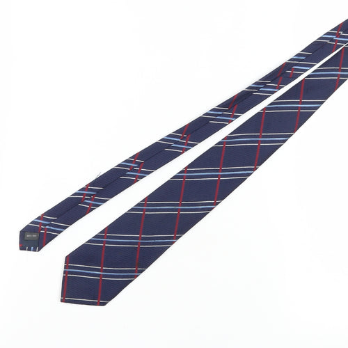 Austin Reed Men's Blue Plaid Silk Designer Tie