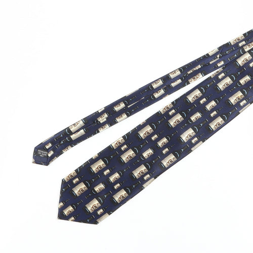 Triad Men's Blue Wine Theme Tie, Polyester, One Size