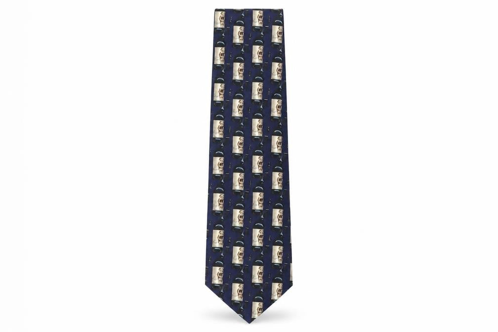 Triad Men's Blue Wine Theme Tie, Polyester, One Size