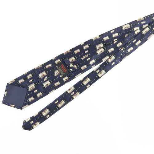 Triad Men's Blue Wine Theme Tie, Polyester, One Size
