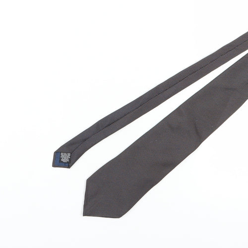 Carlo Colombo Men's Black Polka Dot Silk Tie