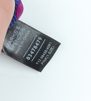 Marks & Spencer Men's Blue Silk Polka Dot Slim Tie