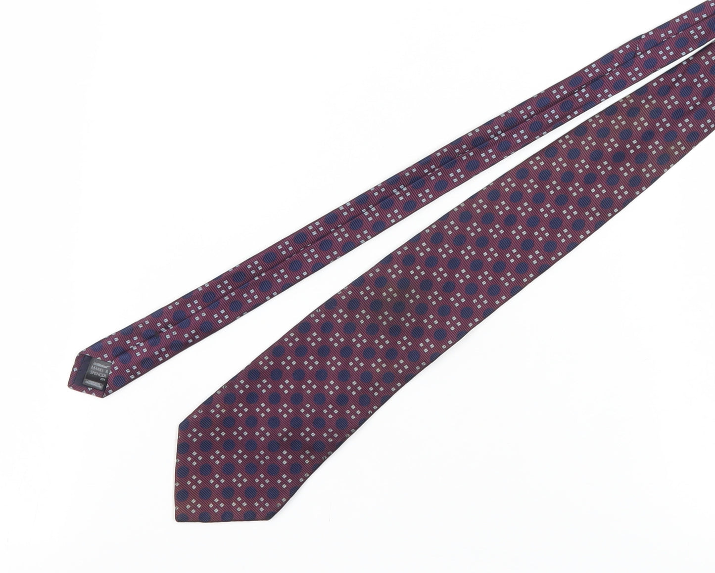 Marks and Spencer Men's Multicoloured Geometric Tie