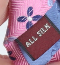 T.M.Lewin Men's Pink Floral Silk Tie One Size