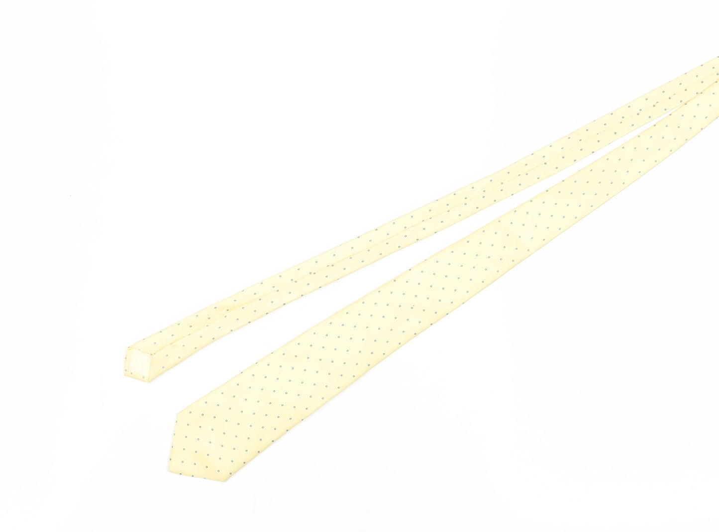 Carlo Colombo Men's Beige Silk Polka Dot Tie