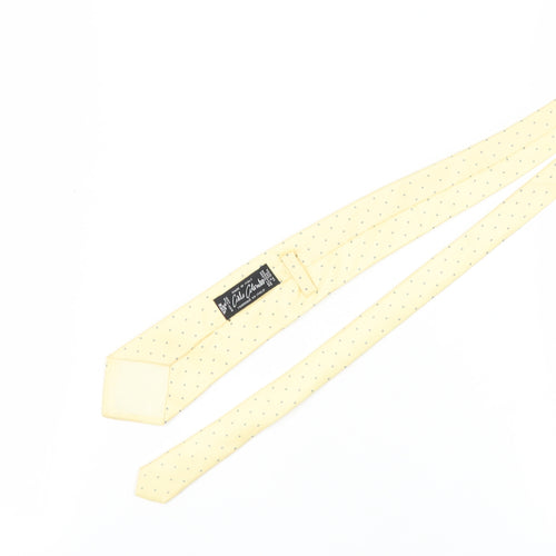 Carlo Colombo Men's Beige Silk Polka Dot Tie