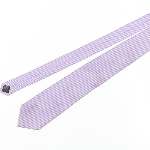 Thomas Nash Men's Purple Striped Tie - One Size