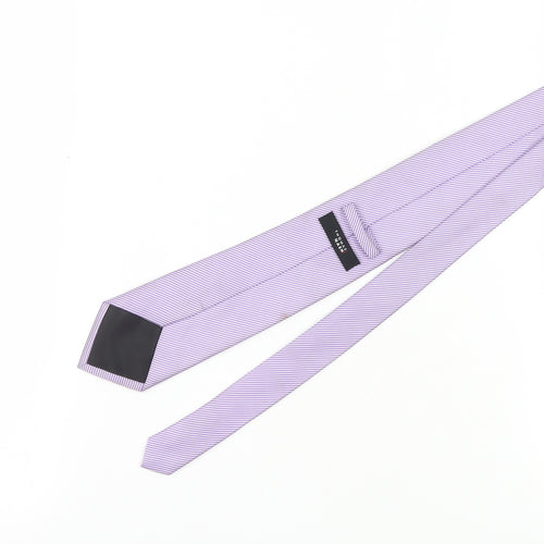 Thomas Nash Men's Purple Striped Tie - One Size
