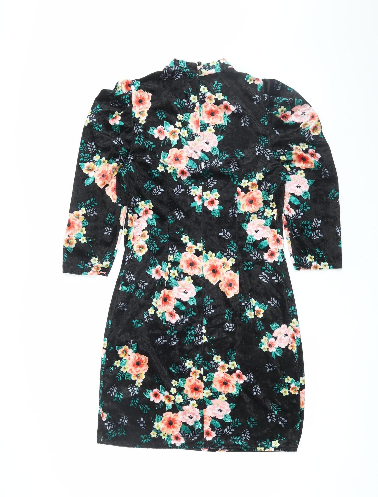 Red Herring Women's Black Floral Bodycon Dress