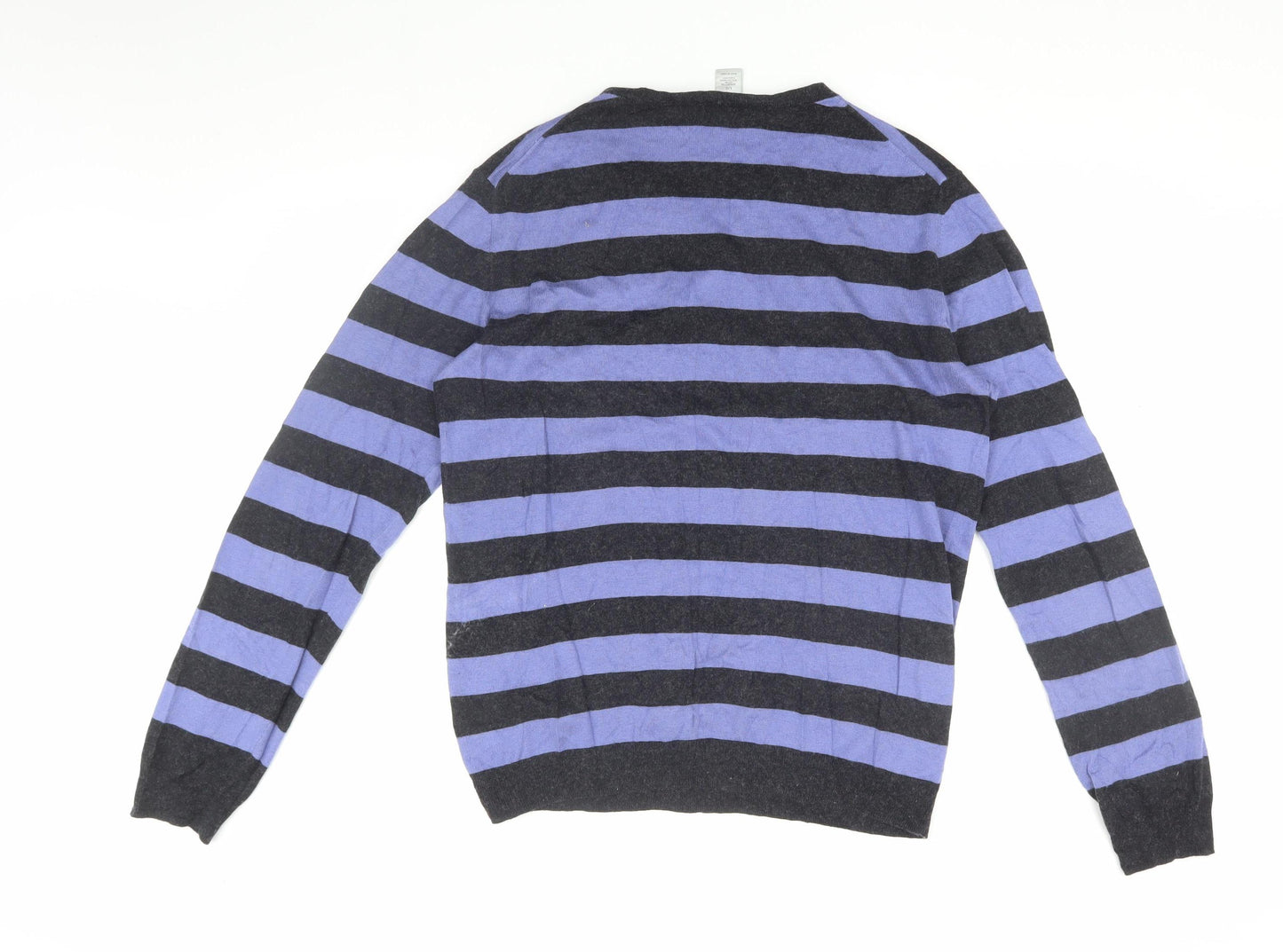 GAP Men's Multicoloured Striped Pullover Jumper L